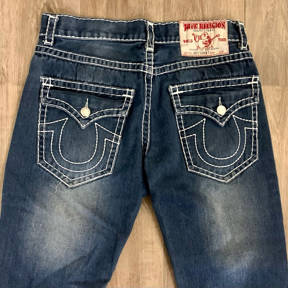 Men’s True Religion Joey Super T sz 36 dark denim jeans